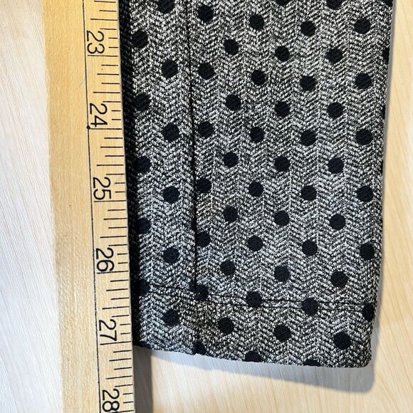 Chico's Zenergy Gray Polka Dot Skinny High Rise Pull On Pants 4/6 Small Casual - Picture 10 of 12
